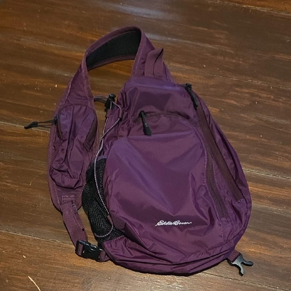 Eddie Bauer Dark Purple Sling Bag